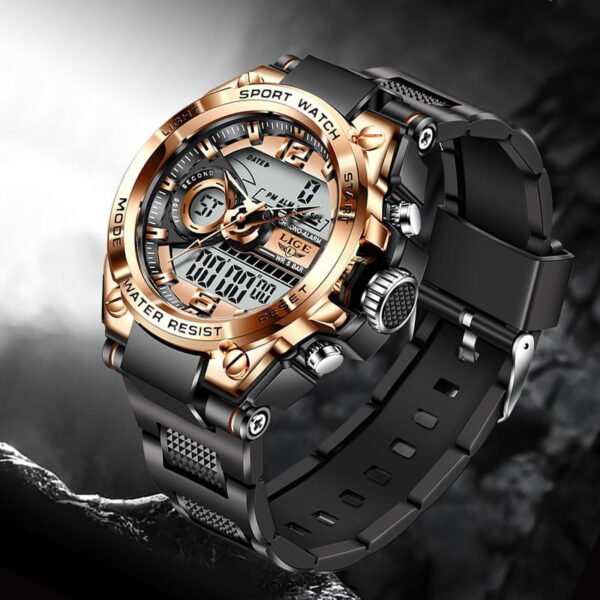 Original Double Display Electronic Sports Watch Luminous Watch Waterproof Watch