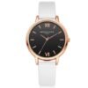 Korean style PU leather strap casual fashion watch ladies