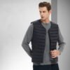 Men's Down Cotton Vest U Shaped Collar