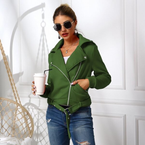 Women's Jacket Oblique Zipper