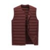 Men's Down Cotton Vest U Shaped Collar