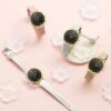 Korean style PU leather strap casual fashion watch ladies