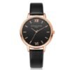 Korean style PU leather strap casual fashion watch ladies