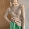 Women's High Collar Thickened Sweater