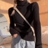 Women's High Collar Thickened Sweater