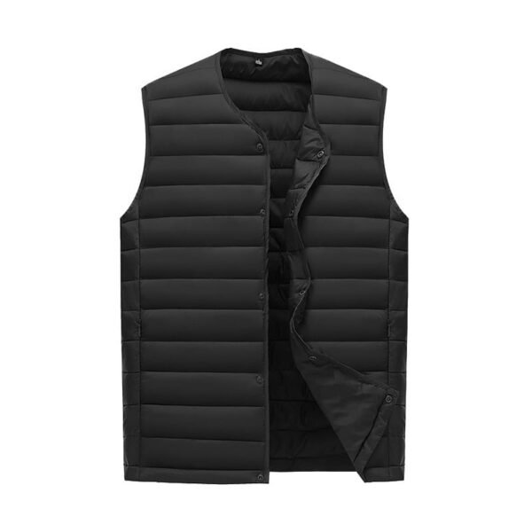Men's Down Cotton Vest U Shaped Collar