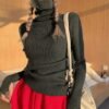 Women's High Collar Thickened Sweater