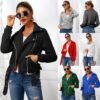 Women's Jacket Oblique Zipper