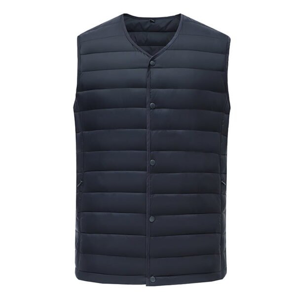 Men's Down Cotton Vest U Shaped Collar