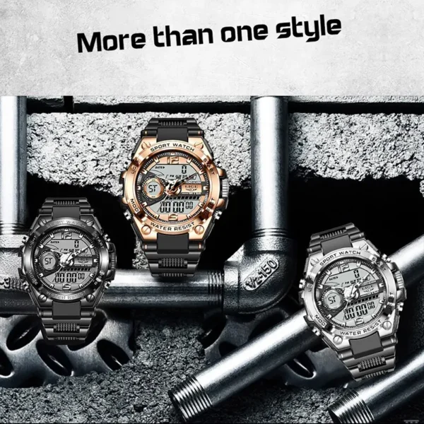 LIGE Digital 50m Waterproof Wristwatch