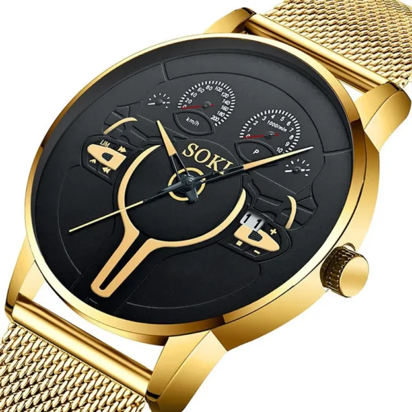Luxury Fashion Calendar Watch Men