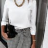 Long Sleeves Sweater with Chain