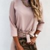 Long Sleeves Sweater with Chain