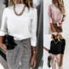 Long Sleeves Sweater with Chain