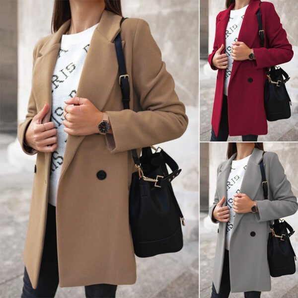 Woolen Long Coat Women