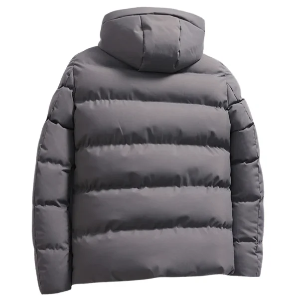 Hooded Parka Coat Men Long Sleeve Jacket