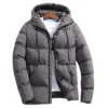 Hooded Parka Coat Men Long Sleeve Jacket