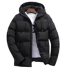 Hooded Parka Coat Men Long Sleeve Jacket