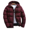 Hooded Parka Coat Men Long Sleeve Jacket