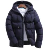 Hooded Parka Coat Men Long Sleeve Jacket