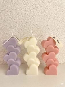 Stacking Heart Candle